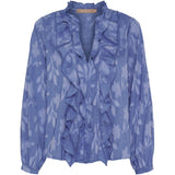 MARTA DU CHATEAU Marta du Chateau dame bluse MdcElea 58221 Restudsalg Denim