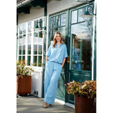 MARTA DU CHATEAU Marta du Chateau dame bluse MdcMakayla 8204 Shirt Light blue