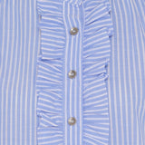 MARTA DU CHATEAU Marta du Chateau dame bluse MdcMargaux 6811 Restudsalg Celeste