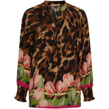 MARTA DU CHATEAU Marta du Chateau dame bluse MdcMelanie 6496 Restudsalg Marrone3244TPK