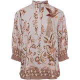 MARTA DU CHATEAU Marta du Chateau dame bluse MdcMelisande 7527 Shirt Grey3142tps