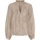 MARTA DU CHATEAU Marta du Chateau dame bluse MdcNaira 58221M Shirt Beige46