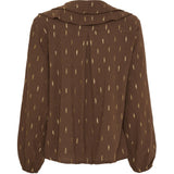 MARTA DU CHATEAU Marta du Chateau dame bluse MdcOasis 7657 Restudsalg Chocolate2918