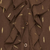 MARTA DU CHATEAU Marta du Chateau dame bluse MdcOasis 7657 Restudsalg Chocolate2918