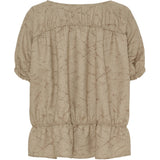 MARTA DU CHATEAU Marta du Chateau dame bluse MdcSaffron 258685 Blouse Camel Print
