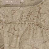 MARTA DU CHATEAU Marta du Chateau dame bluse MdcSaffron 258685 Blouse Camel Print