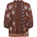 MARTA DU CHATEAU Marta du Chateau dame bluse MdcValoria 68281 Shirt Brown