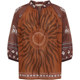 MARTA DU CHATEAU Marta du Chateau dame bluse MdcValoria 68281 Shirt Brown