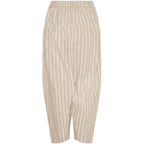 MARTA DU CHATEAU Marta du Chateau dame bukser MdcFausta 16635T Pant BeigeStripeLurex260
