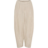 MARTA DU CHATEAU Marta du Chateau dame bukser MdcFausta 16635T Pant BeigeStripeLurex260