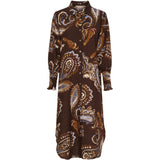 MARTA DU CHATEAU Marta du Chateau dame kjole MdcMoss 7617- Dress Marrone786tpz