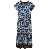 MARTA DU CHATEAU Marta du Chateau dame kjole MdcMuse 8405 Dress Blue/Marrone