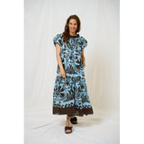 MARTA DU CHATEAU Marta du Chateau dame kjole MdcMuse 8405 Dress Blue/Marrone