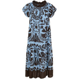 MARTA DU CHATEAU Marta du Chateau dame kjole MdcMuse 8405 Dress Blue/Marrone