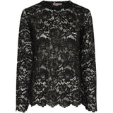 MARTA DU CHATEAU Marta du Chateau dame langærmet blonde t-shirt MdcMilley 7707 LS Tee Black