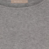 MARTA DU CHATEAU Marta du Chateau dame langærmet t-shirt 38915M LS Tee Grey