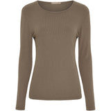 MARTA DU CHATEAU Marta du Chateau dame langærmet t-shirt MdcAster 4906 LS Tee Fango