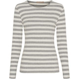MARTA DU CHATEAU Marta du Chateau dame langærmet t-shirt MdcBegonia 7702 LS Tee GreyMelange10