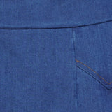 MARTA DU CHATEAU Marta du Chateau dame nederdel MdcEverly SW57106 Skirt Medium Blue
