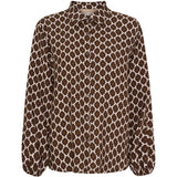 MARTA DU CHATEAU Marta du Chateau dame skjorte MdcAntares 7706 Shirt Marrone2158tpl