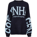 MARTA DU CHATEAU Marta du Chateau dame strik MdcAria 8111 OS Knit Navy/Light Blue