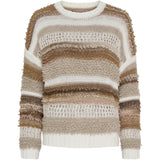 MARTA DU CHATEAU Marta du Chateau dame strik MdcDelilah 25430 Knit Bianco/Cammello