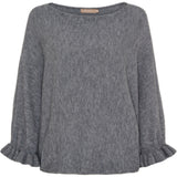 MARTA DU CHATEAU Marta du Chateau dame strik MdcElderflower 30003 Knit GrigioAntracite2901