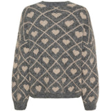 MARTA DU CHATEAU Marta du Chateau dame strik MdcFeray 8151 Knit Grigio9513/Beige9504