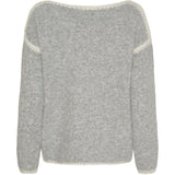 MARTA DU CHATEAU Marta du Chateau dame strik MdcLinette KN8032 Knit LightGreyW002