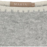 MARTA DU CHATEAU Marta du Chateau dame strik MdcLinette KN8032 Knit LightGreyW002
