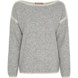 MARTA DU CHATEAU Marta du Chateau dame strik MdcLinette KN8032 Knit LightGreyW002