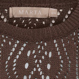 MARTA DU CHATEAU Marta du Chateau dame strik MdcVina 6592 Knit Caffe