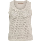 MARTA DU CHATEAU Marta du Chateau dame strik top MdcNayla 9689 Knit Beige
