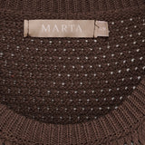 MARTA DU CHATEAU Marta du Chateau dame strik top MdcNayla 9689 Knit Caffe