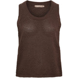 MARTA DU CHATEAU Marta du Chateau dame strik top MdcNayla 9689 Knit Caffe