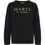 MARTA DU CHATEAU Marta du Chateau dame sweatshirt MdcAnnemette J-639 Sweatshirt Black