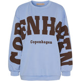 MARTA DU CHATEAU Marta du Chateau dame sweatshirt MdcHibiscus 22659 Sweatshirt Sky Blue