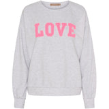 MARTA DU CHATEAU Marta du Chateau dame sweatshirt MdcJessa 7976 Sweatshirt Light Grey Melange