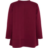 MARTA DU CHATEAU Marta du Chateau dame sweatshirt MdcPine 85783-1 Restudsalg Bordeaux6269