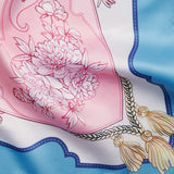 MARTA DU CHATEAU Marta du Chateau dame tørklæde MdcFinja BA-Scarf Scarf Blue3533