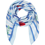 MARTA DU CHATEAU Marta du Chateau dame tørklæde MdcFinja BA-Scarf Scarf Blue4102