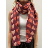 MARTA DU CHATEAU Marta du Chateau dame tørklæde MdcSaphira BA-1531 Scarf Bordeaux