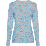 MARTA DU CHATEAU Marta du Chateau dame bluse top MdcElissa 7914 Top Celeste