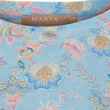 MARTA DU CHATEAU Marta du Chateau dame bluse top MdcElissa 7914 Top Celeste