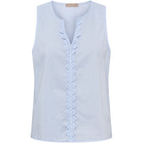 MARTA DU CHATEAU Marta du Chateau dame top MdcVienna 68503M Top Cielo