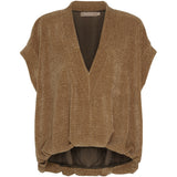 MARTA DU CHATEAU Marta du Chateau dame vest MdcIsla 55080 Vest Camel99