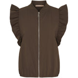 MARTA DU CHATEAU Marta du Chateau dame vest MdcJannie 58876M Vest Coffee
