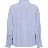 MARTA DU CHATEAU Marta du chateau Dame Skjorte MdcVeloura 8199 Shirt Blue Stripe