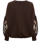 MARTA DU CHATEAU Marta du chateau Dame Sweatshirt MdcLuretta 8939 Sweatshirt Chocolate
