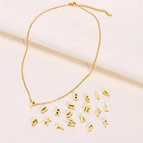 muun STUDIOS Muun Studios Bogstav A-Z Halskæde 18K Guldbelagt H074 Jewelry Guld